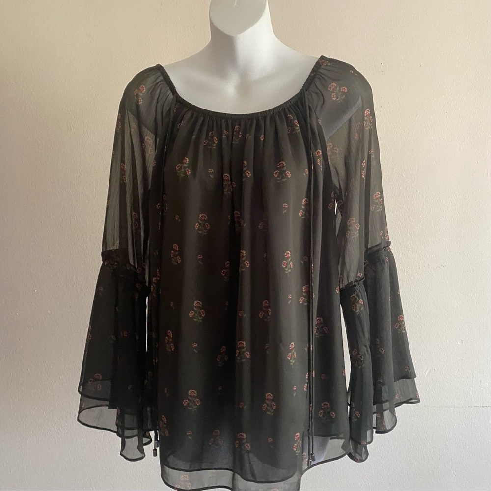 White House Black Market Size S green blouse